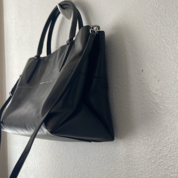 Coach 32291 Borough Bag Black Soft Nappa Leather 2/Way Shoulder Bag Silver - Picture 3 of 14